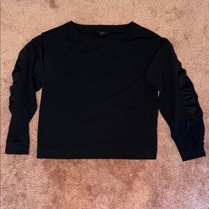 Banana Republic Elegant Black Long Sleeve Tee